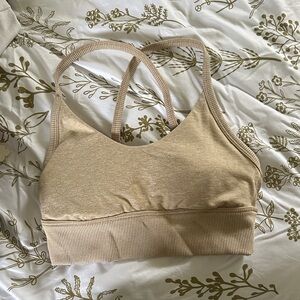 Beige Sports Bra
